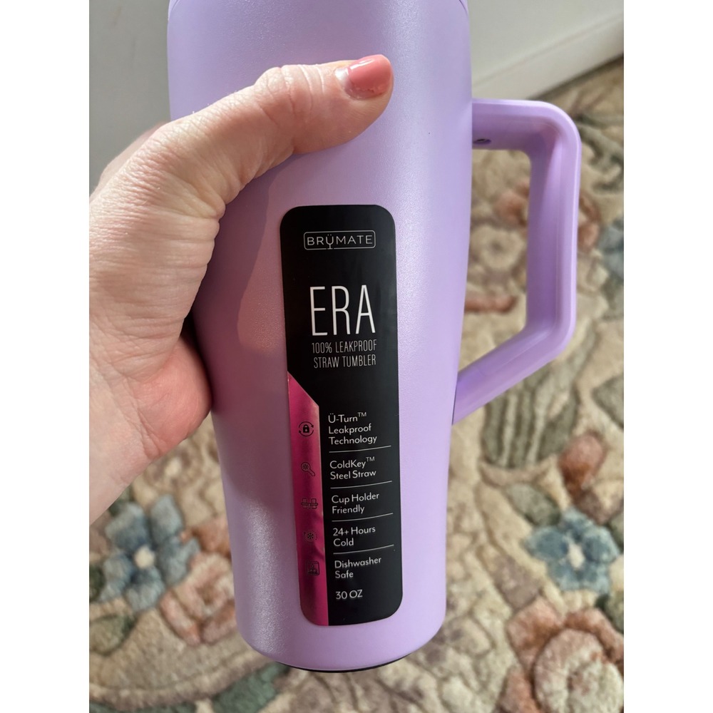 BruMate Era 30oz Leakproof Straw Tumbler Lavender Purple Cup - Picture 3 of 6